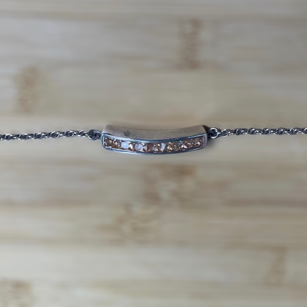 ILARIA Peru Handmade Silver and Crystal Bracelet